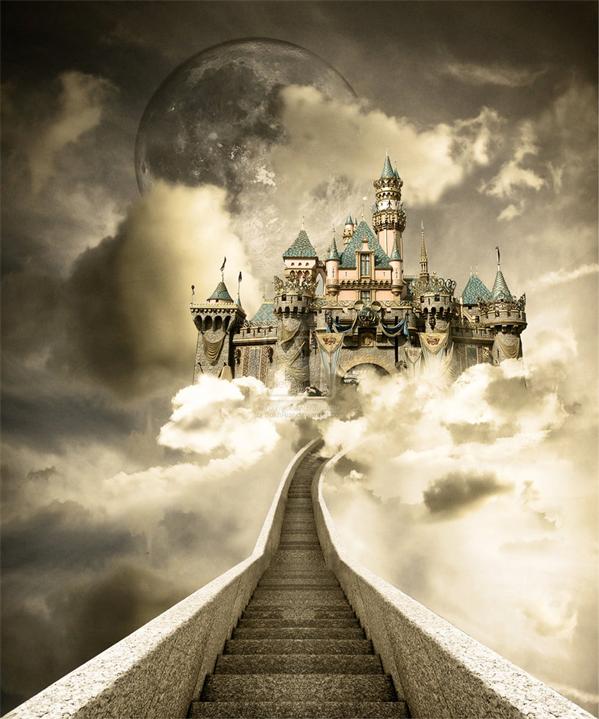 Dream Castle by SukhRiar photoshop resource collected by psd-dude.com from deviantart