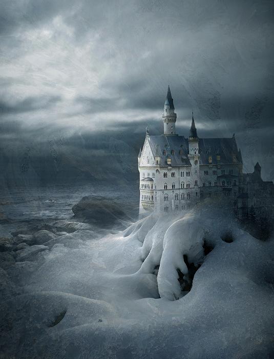 Icy Castle by Child0fBodom photoshop resource collected by psd-dude.com from deviantart