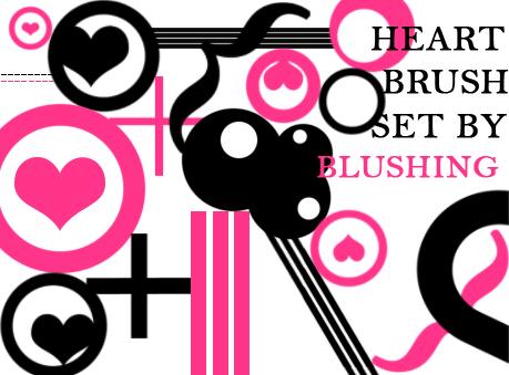 Heart
Brush Set by blushing photoshop resource collected by psd-dude.com from deviantart