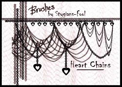 Heart
Chain Brushes by Stygians-Fool photoshop resource collected by psd-dude.com from deviantart