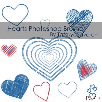 Photoshop
Brushes Hearts by tatsuyasaverem photoshop resource collected by psd-dude.com from deviantart