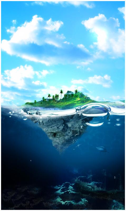 The
Island by kirkh photoshop resource collected by psd-dude.com from deviantart