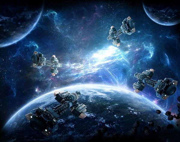 Epic Battle in Space Photo Manipulation