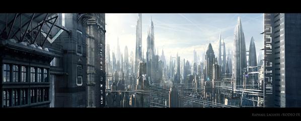 Sci Fi City Matte Painting