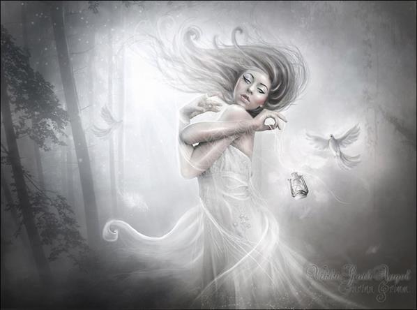 Enchanted White Fairy Artwork