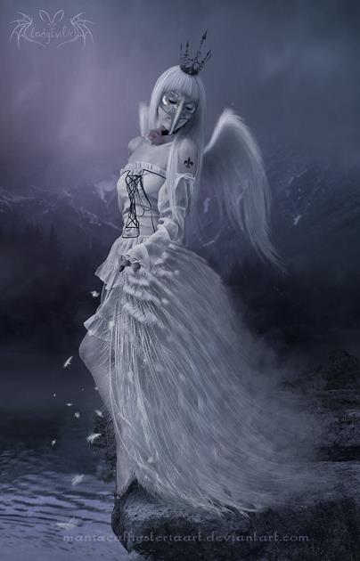White Peacock Queen by LadyEvilArts photoshop resource collected by psd-dude.com from deviantart