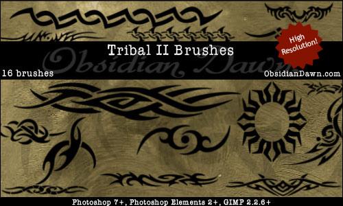 Tribal
2 Photoshop Brushes by redheadstock photoshop resource collected by psd-dude.com from deviantart
