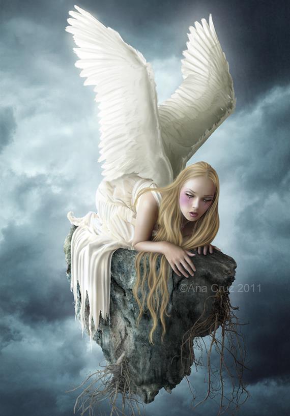 Fallen Angel on Floating Island