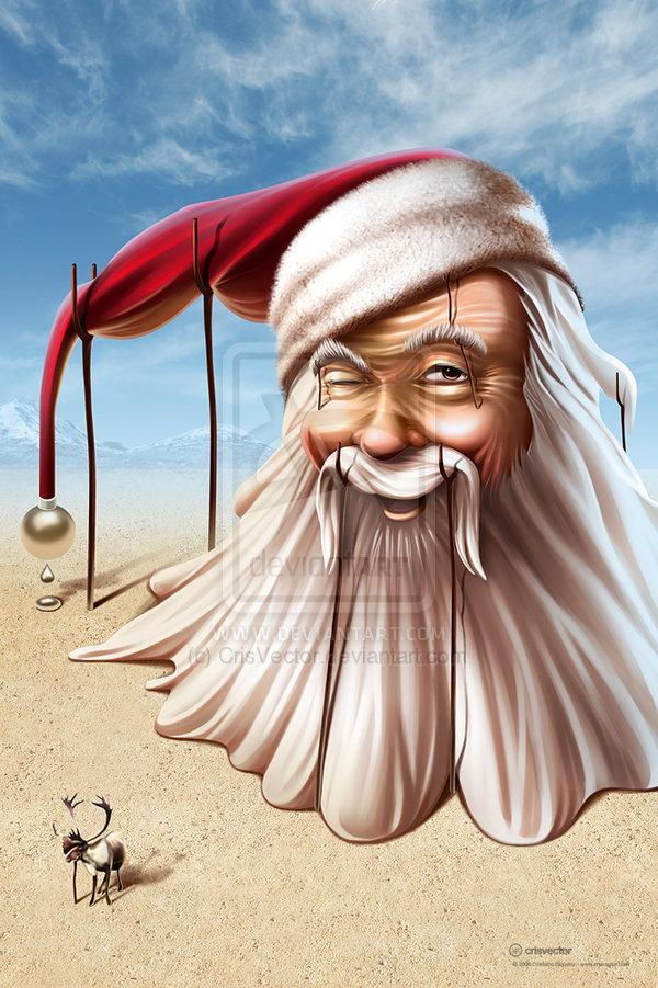 Santa
 Claus by CrisVector photoshop resource collected by psd-dude.com from deviantart