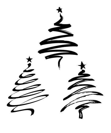 vector
 xmas trees by mariannasm photoshop resource collected by psd-dude.com from deviantart