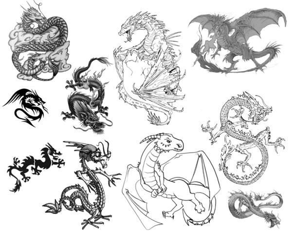 Dragons
Brushes 2 by zoomanchoo photoshop resource collected by psd-dude.com from deviantart