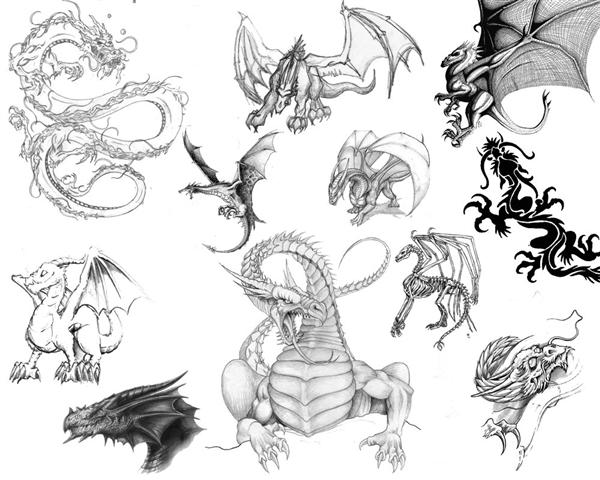 Dragons
brushes 3 by zoomanchoo photoshop resource collected by psd-dude.com from deviantart