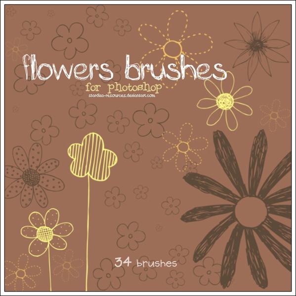 Flowers
brushes by stardixa-resources photoshop resource collected by psd-dude.com from deviantart