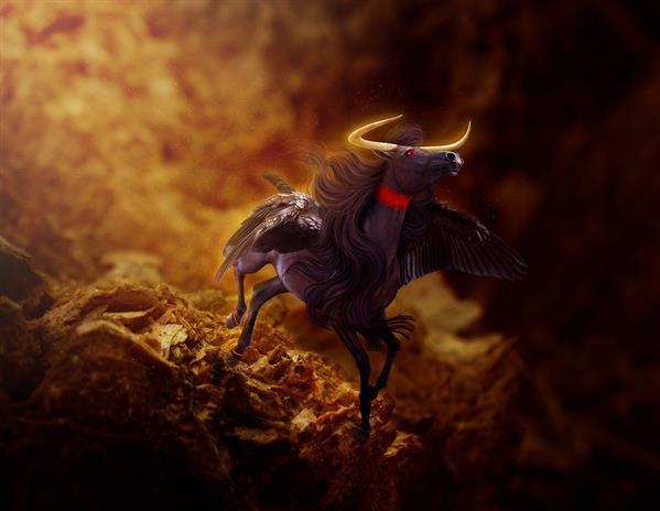 Dark Evil Horse in Photoshop