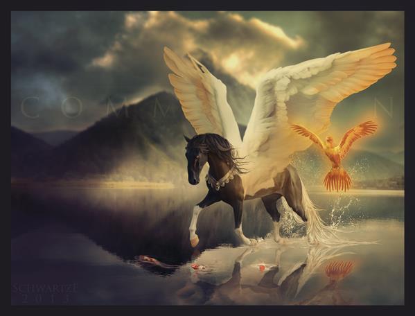 Golden Magic Horse