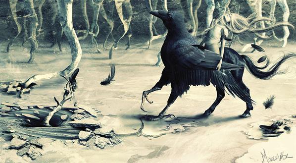 Mythological Animal Creature Made in Photoshop