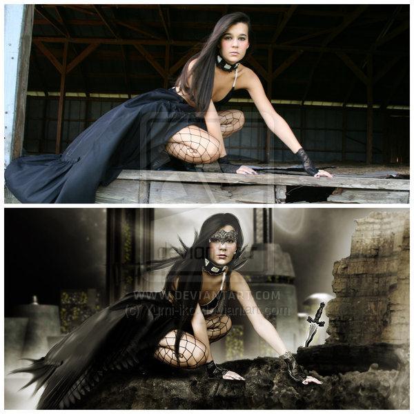 Dark Woman Photoshop Manipulation