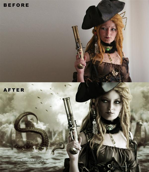 The Pirate Before After Manipulation