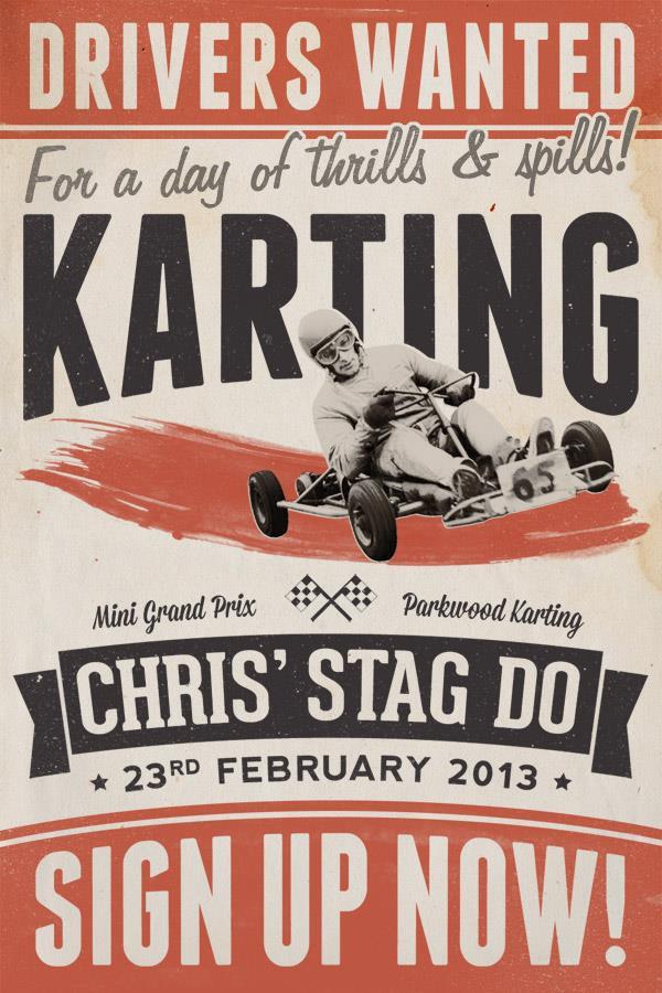 Vintage Karting Wallpaper Photoshop Tutorial