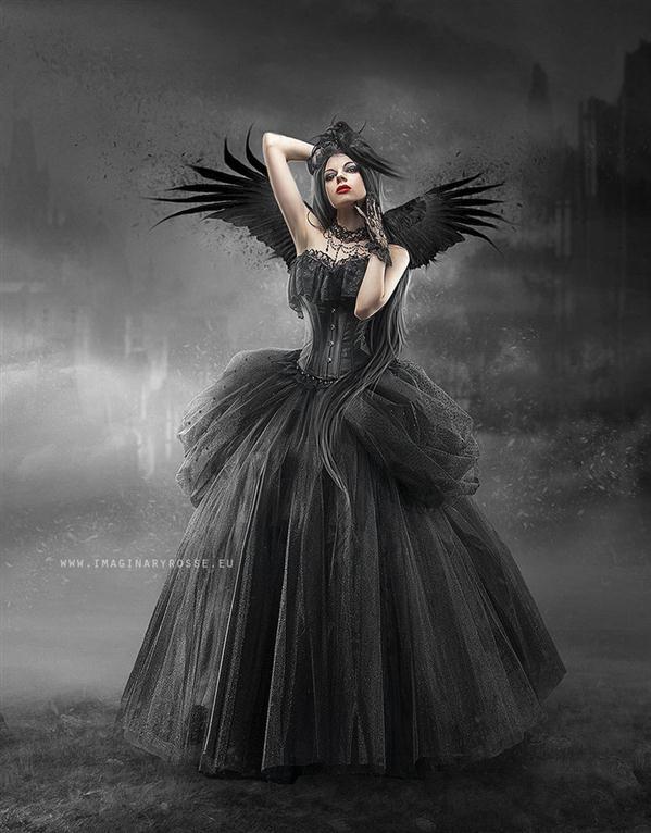 Lady Raven Dark Photoshop Artwork