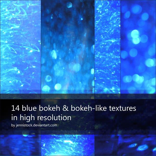 Blue bokeh textures