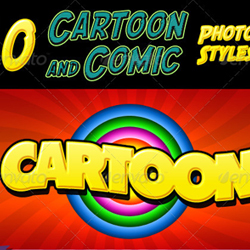 Cartoon and <span class='searchHighlight'>Comics</span> Book Photoshop Styles psd-dude.com Resources