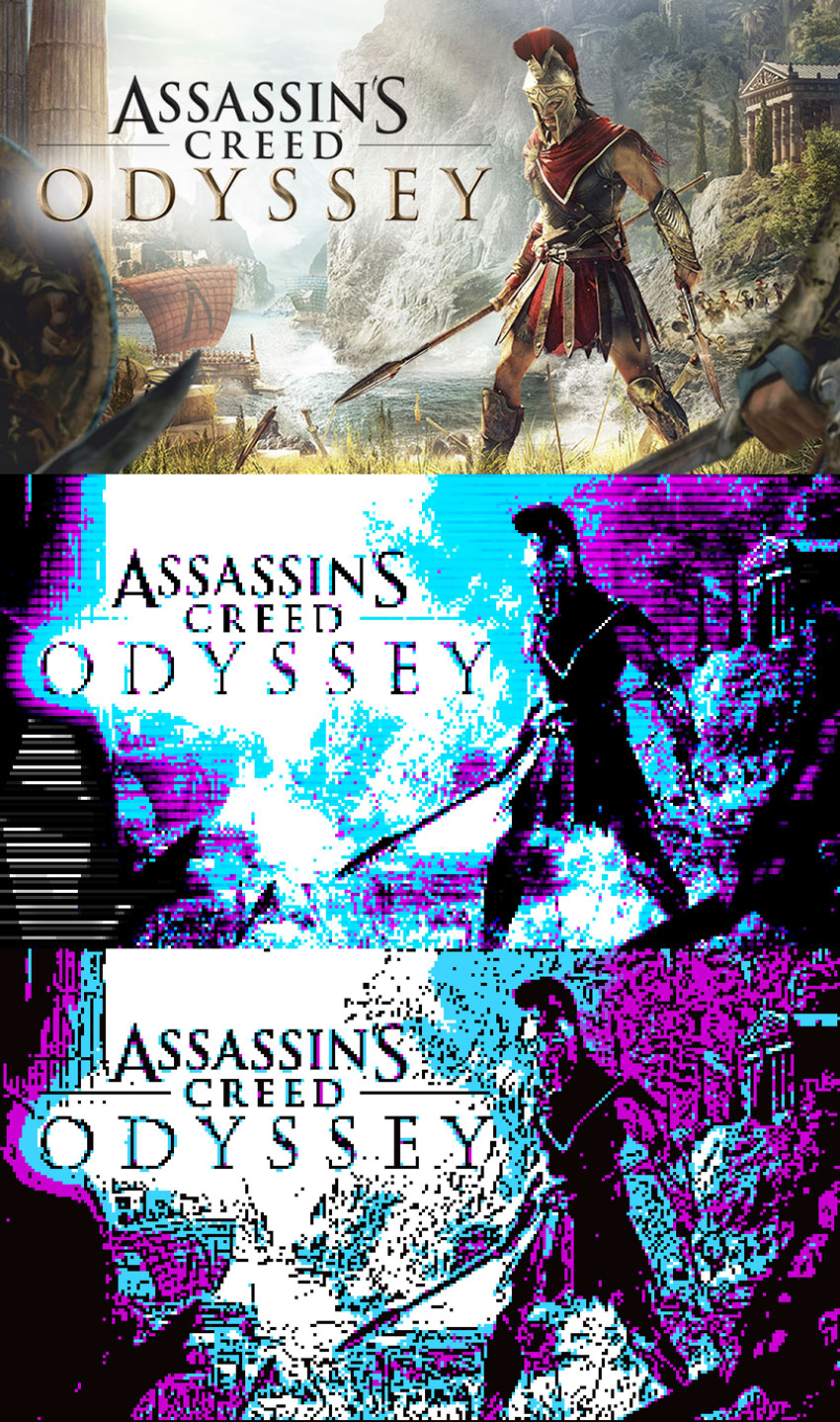 Assassin's Creed Odysey In CGA Colors