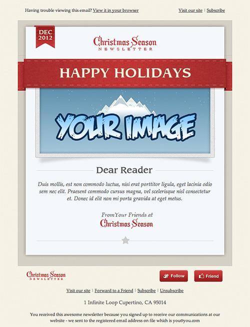 Christmas Season Email Template | 14$