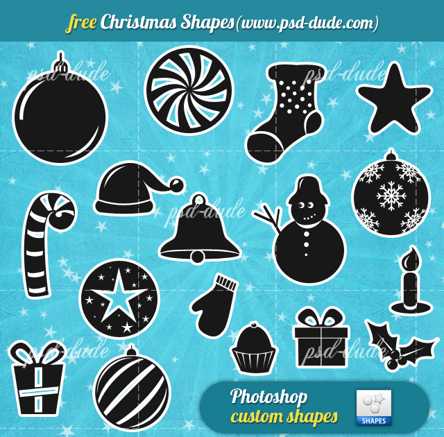 Free Christmas Vector Shapes