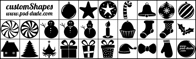 Free Christmas Vector Shapes