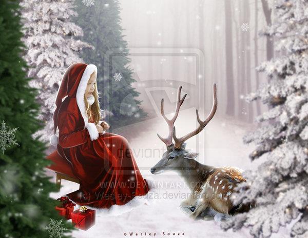 Lovely Merry Christmas Photoshop Artwork