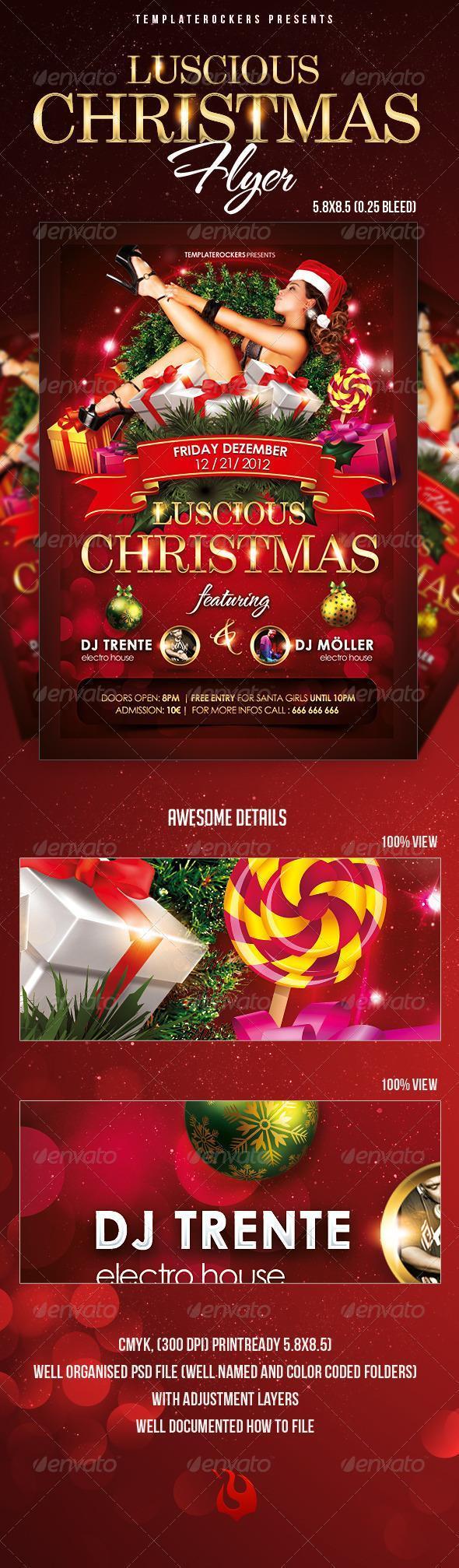 Christmas Party Flyers Premium Files Psddude