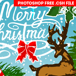 Free Christmas Photoshop Vector Silhouettes psd-dude.com Resources