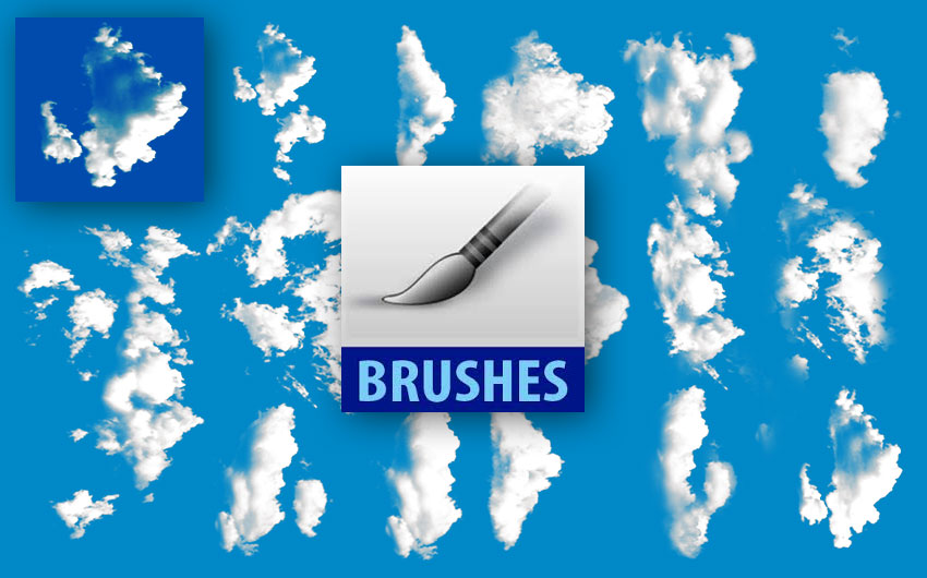 Clouds Photoshop Brushes | PSDDude