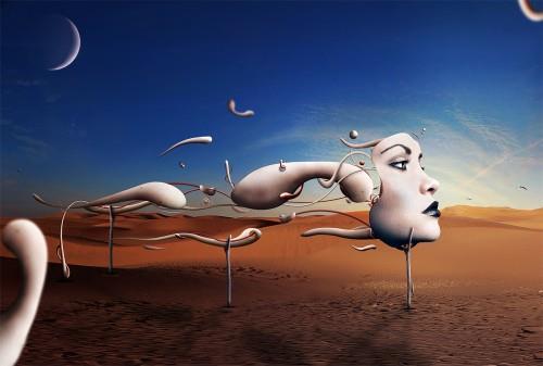 Create a Surreal abstract artwork with photoshop