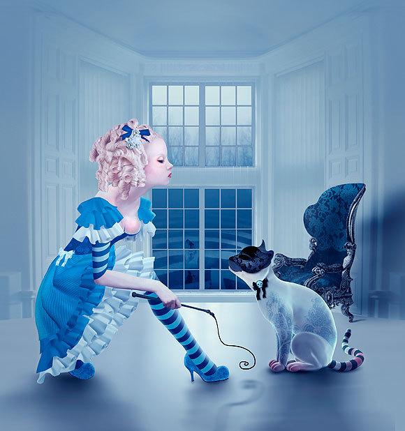 Alice inspired artwork by Natalie Shau; photoshop resource collected by psd-dude.com from Behance Network