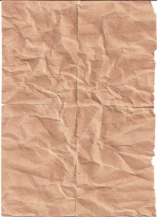 Crinkled Brown Paper Texture