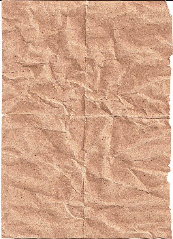 Crinkled Brown Paper Texture