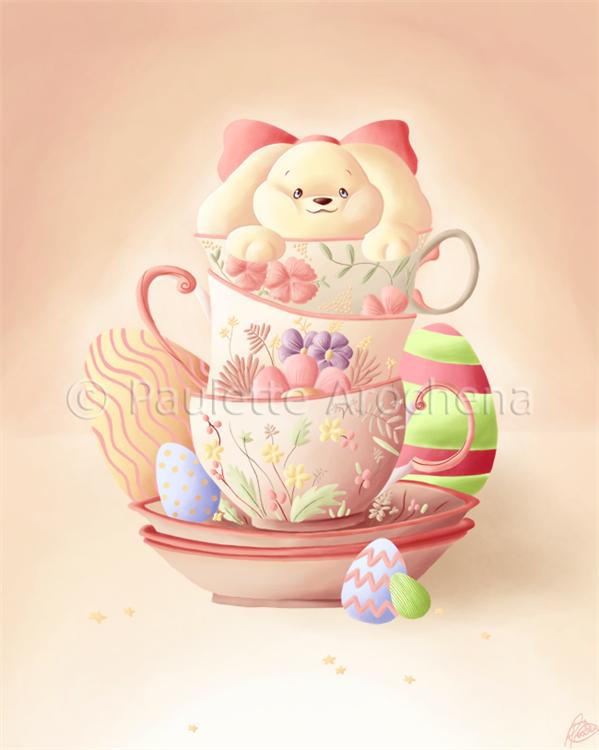 Teacup
 Bunny by parochena photoshop resource collected by psd-dude.com from deviantart