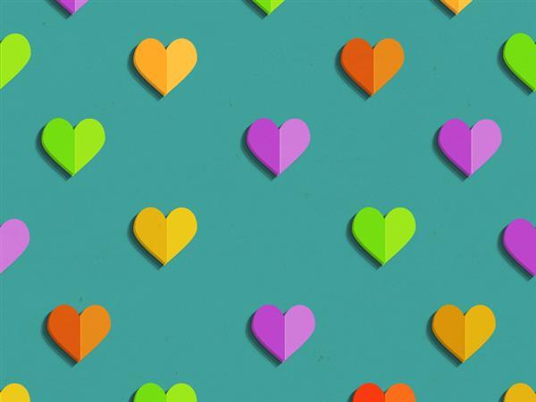 Seamless heart paper pattern (FREE)