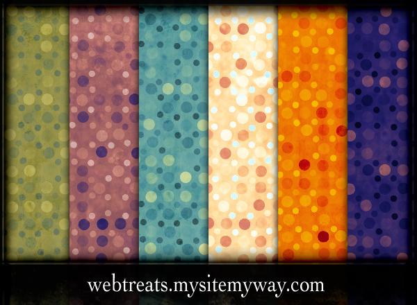 Colorful Exotic Polkadots by WebTreatsETC photoshop resource collected by psd-dude.com from deviantart