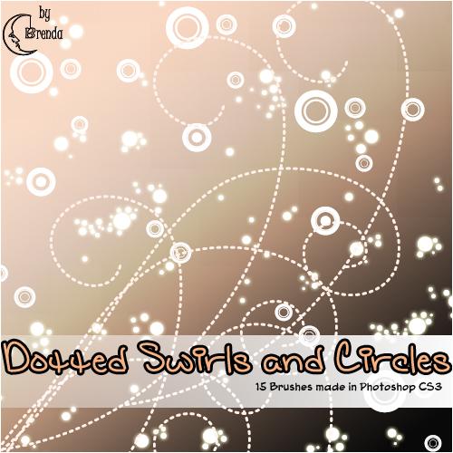 Dotted Swirls and Circles by Coby17 photoshop resource collected by psd-dude.com from deviantart