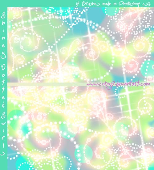 Shiny Dotted Swirls by Coby17 photoshop resource collected by psd-dude.com from deviantart