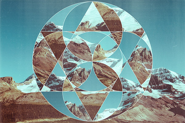 abstract geometric photo collage template psddude photoshop photo collage template