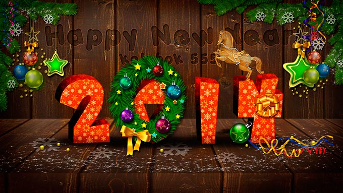 Happy New Year Text Effect Photoshop Tutorial Photoshop Tutorial | PSDDude