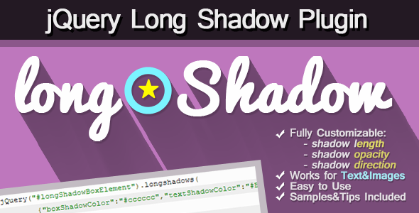 Long Shadow jQuery plugin