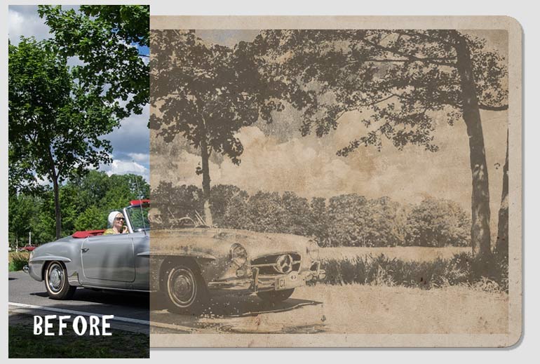 How To Make A Photo Look Old And Worn Without Photoshop At Marcus