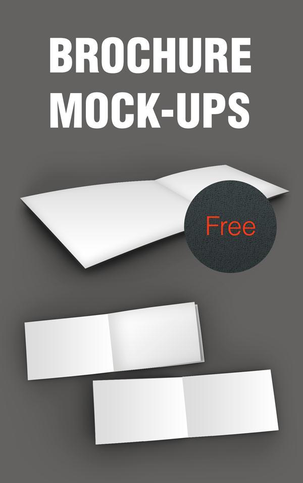 Free Brochure Mockups PSD with Smart Objects