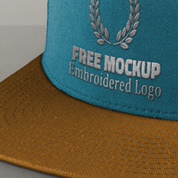 Download Free Cap Mockup Psd With Realistic Embroidered Logo Psddude PSD Mockup Templates