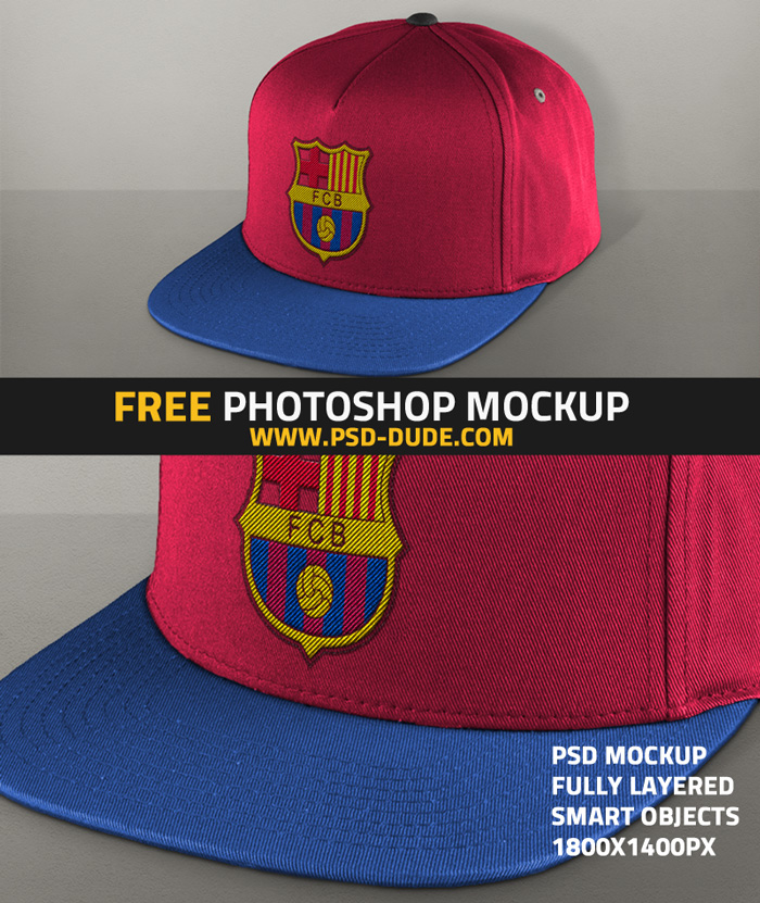 free embroidered baseball cap mockup PSD